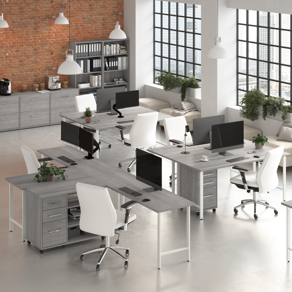 Hustle 72W x 24D Computer Desk with Metal Legs