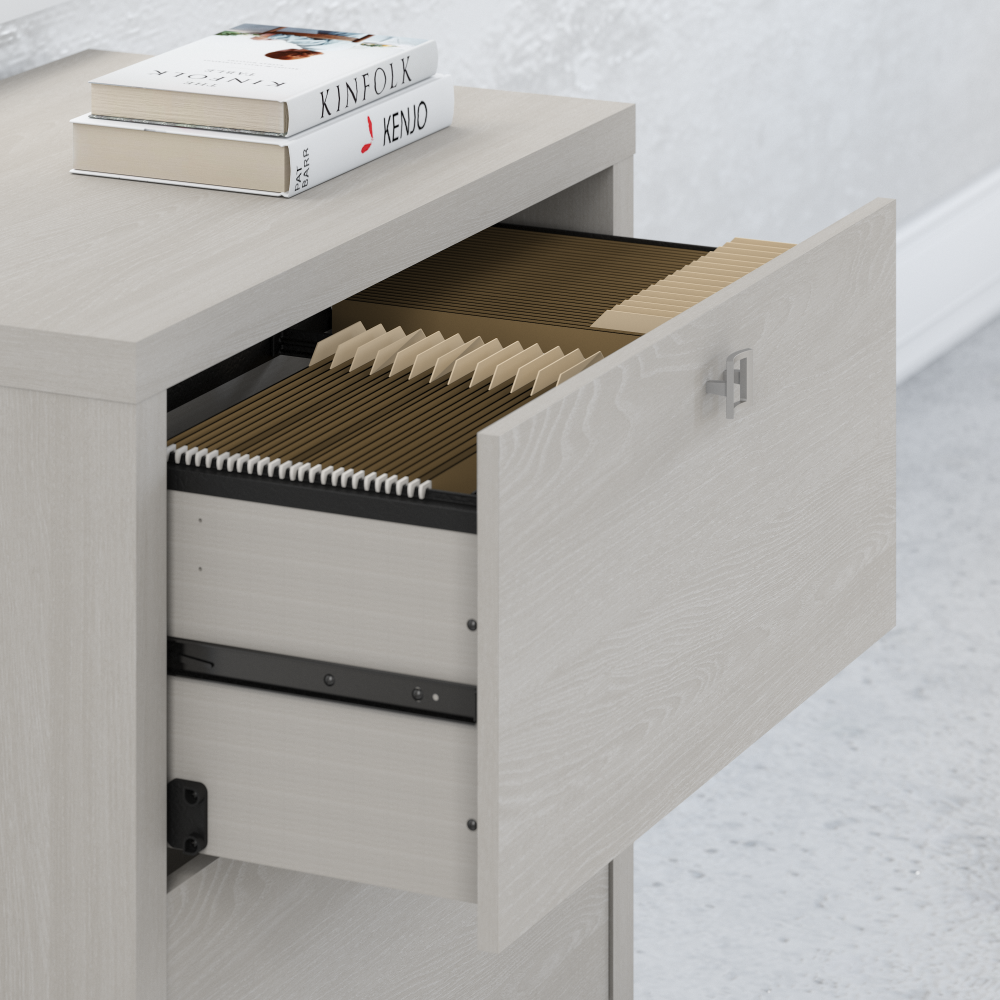 Echo L Shaped Desk with Mobile File Cabinet