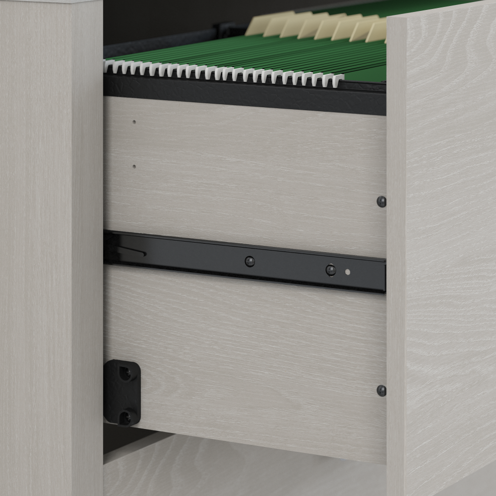 Echo L Shaped Desk with Mobile File Cabinet