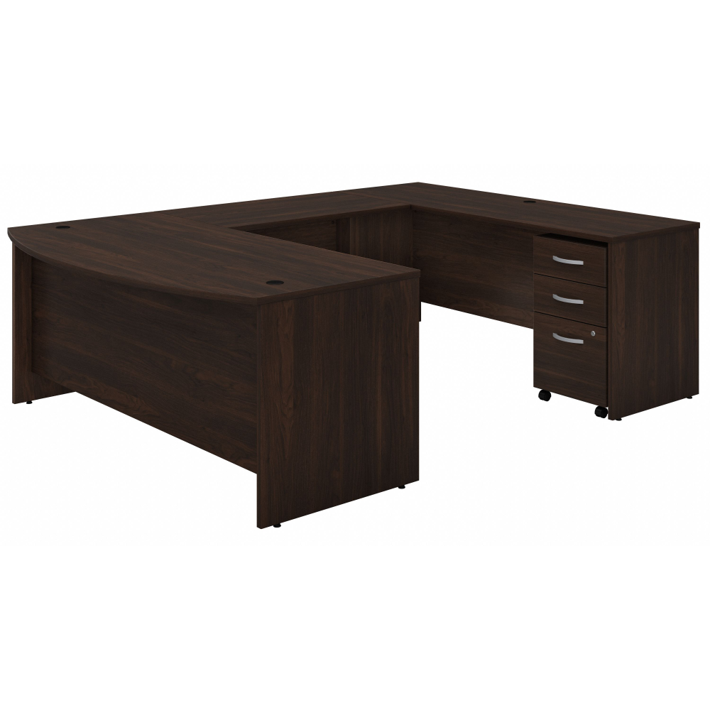 Studio C 72W x 36D U Shaped Desk with Mobile File Cabinet