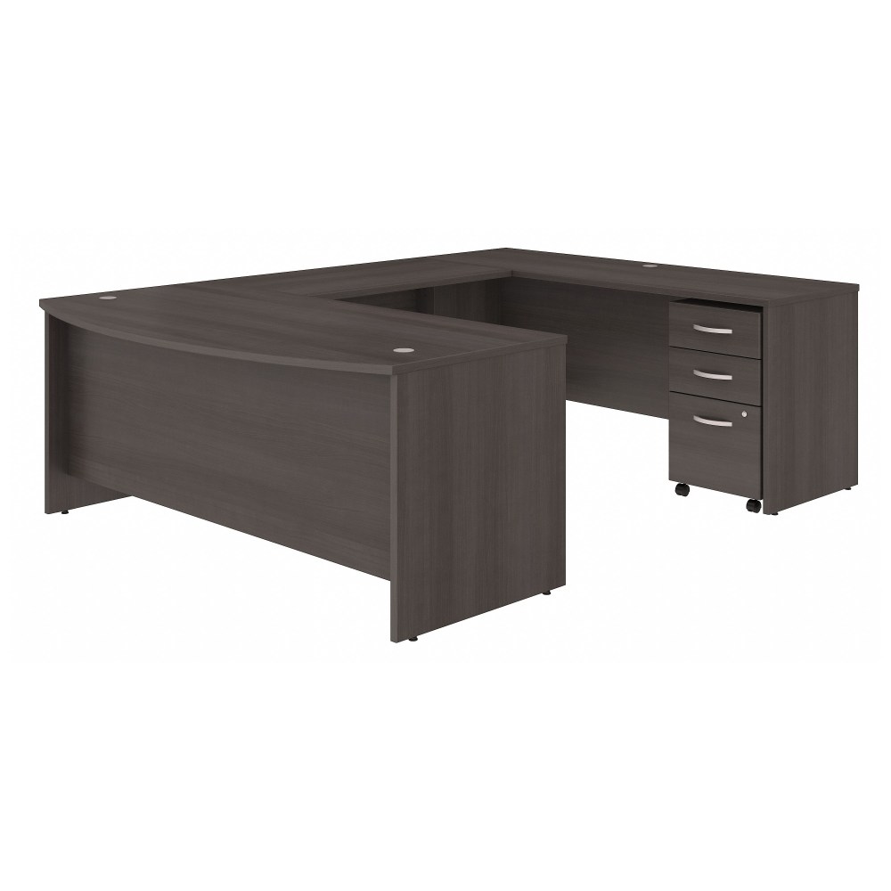 Studio C 72W x 36D U Shaped Desk with Mobile File Cabinet