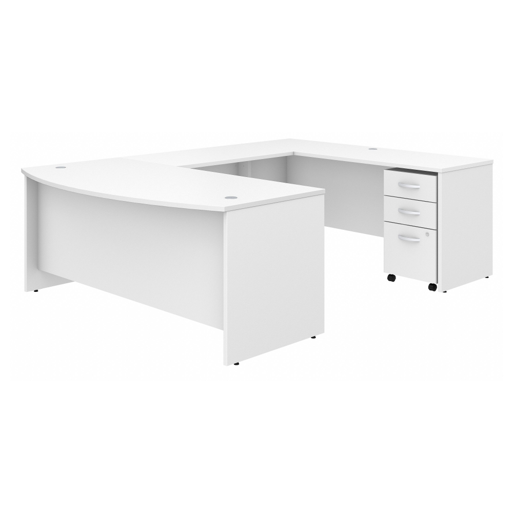 Studio C 72W x 36D U Shaped Desk with Mobile File Cabinet
