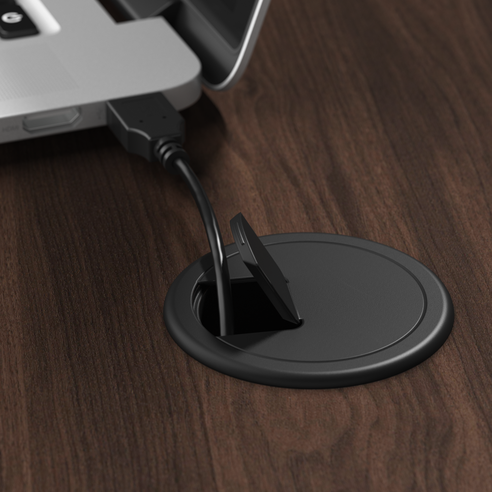 Studio C 72W x 24D L Shaped Desk with 42W Return