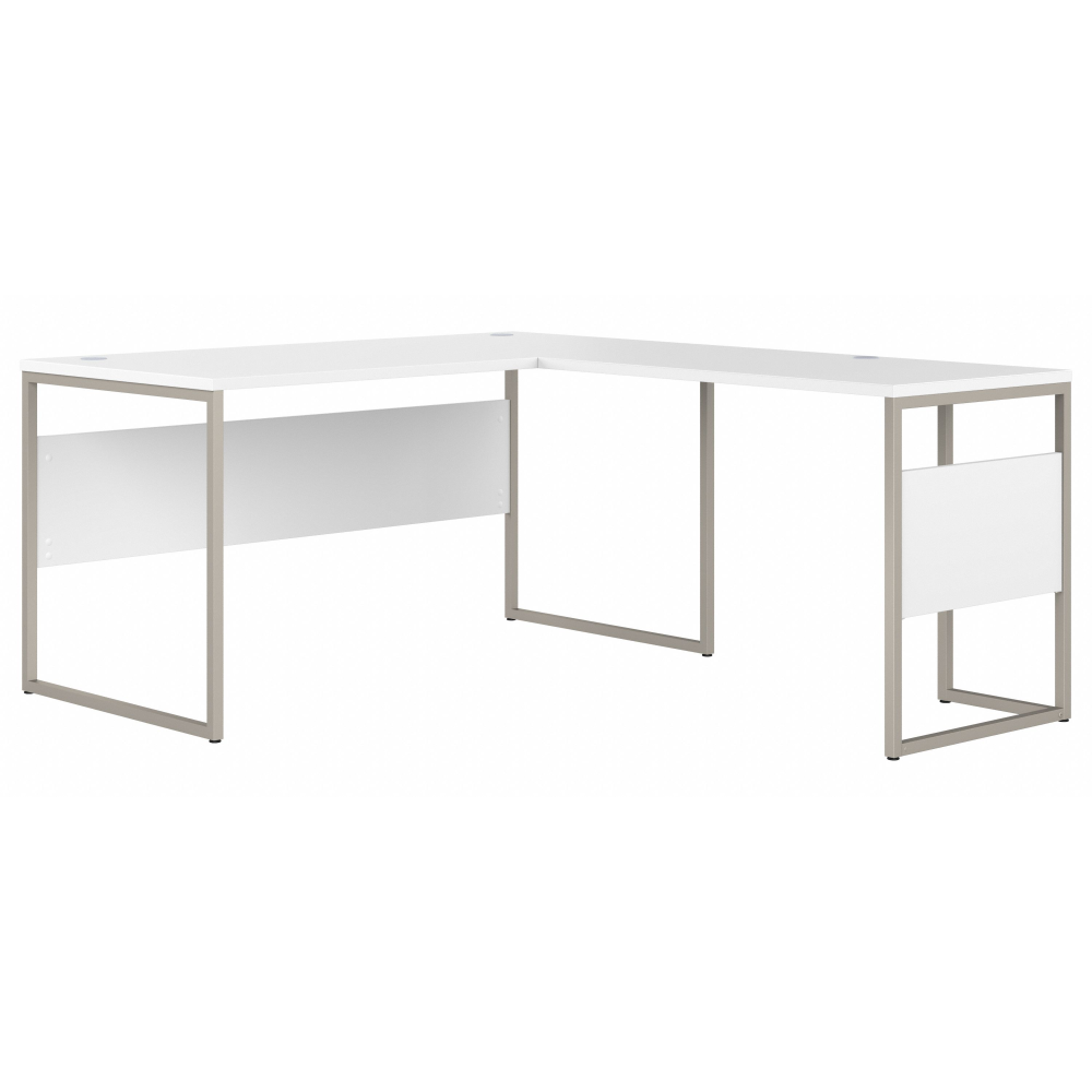 Hybrid 60W x 30D L Shaped Table Desk with Metal Legs