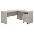 Echo L Shaped Desk with Mobile File Cabinet
