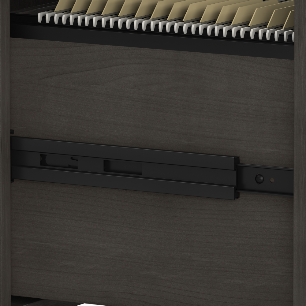 Echo L Shaped Desk with Mobile File Cabinet