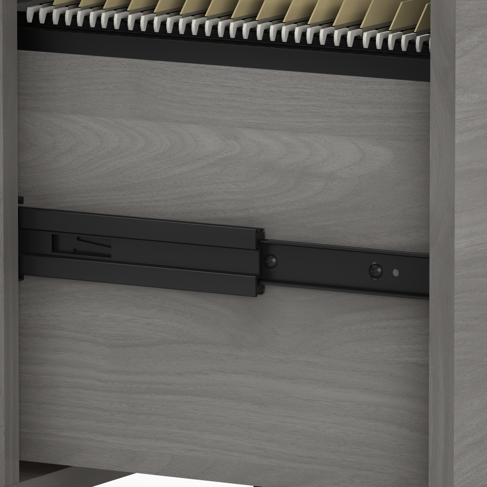 Echo L Shaped Desk with Mobile File Cabinet