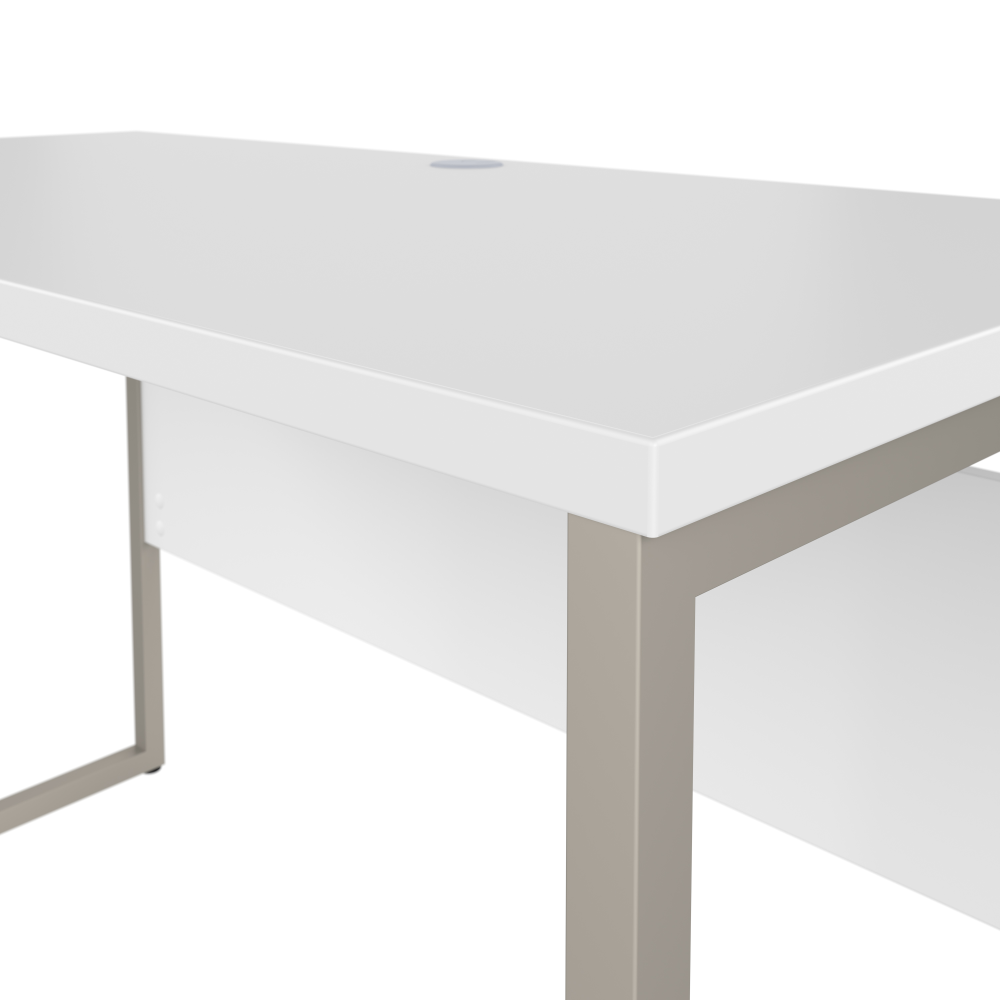 Hybrid 60W x 30D L Shaped Table Desk with Metal Legs