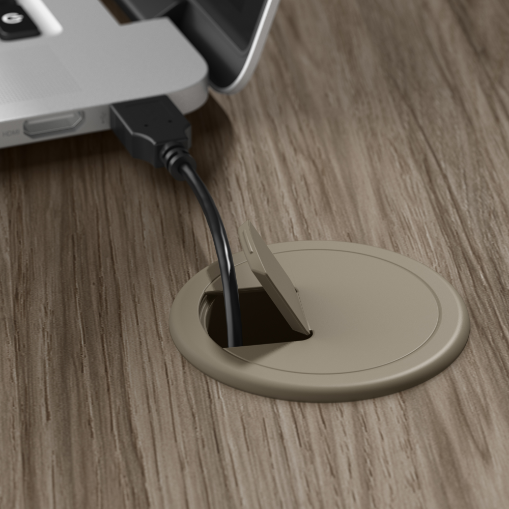 Studio C 72W x 24D L Shaped Desk with 42W Return