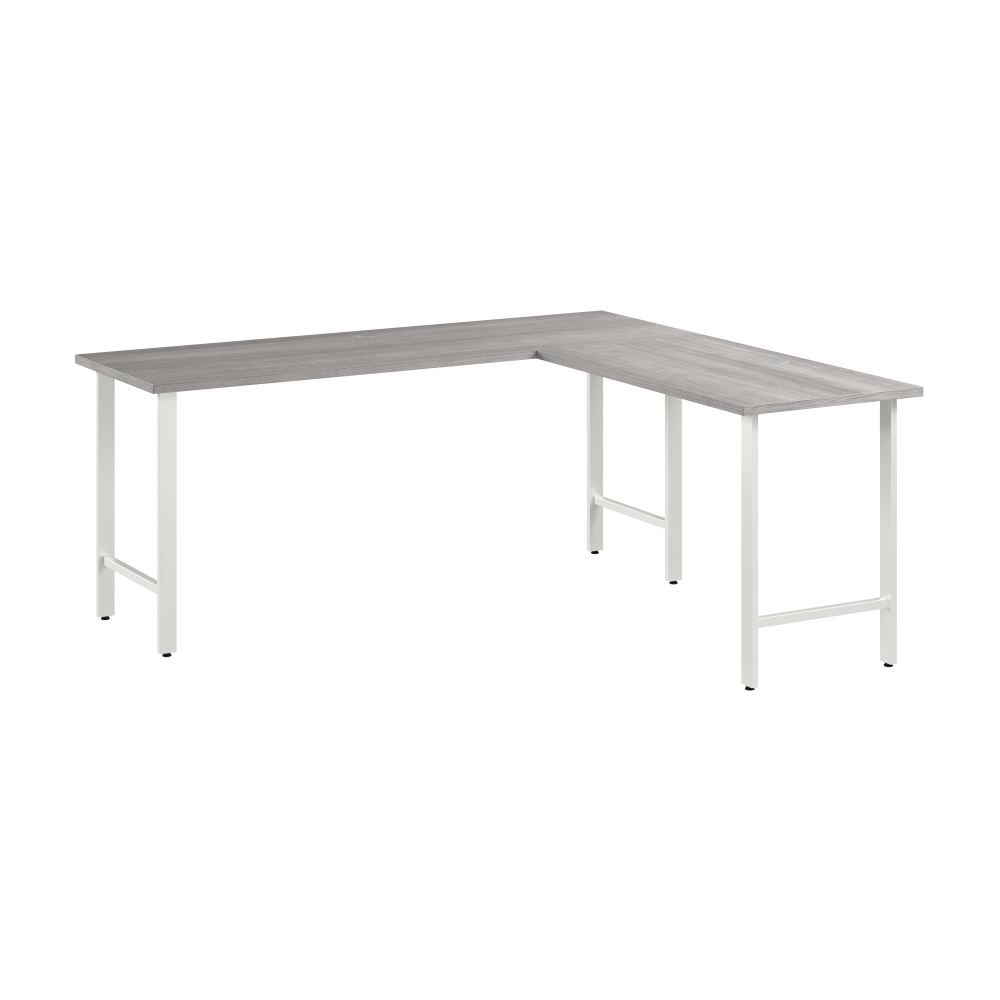 Hustle 72W x 24D L Shaped Computer Desk with Metal Legs