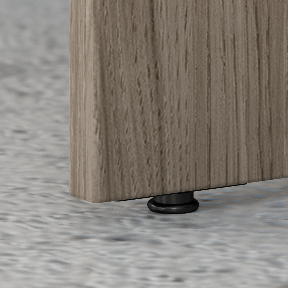 Studio C 72W x 24D L Shaped Desk with 42W Return