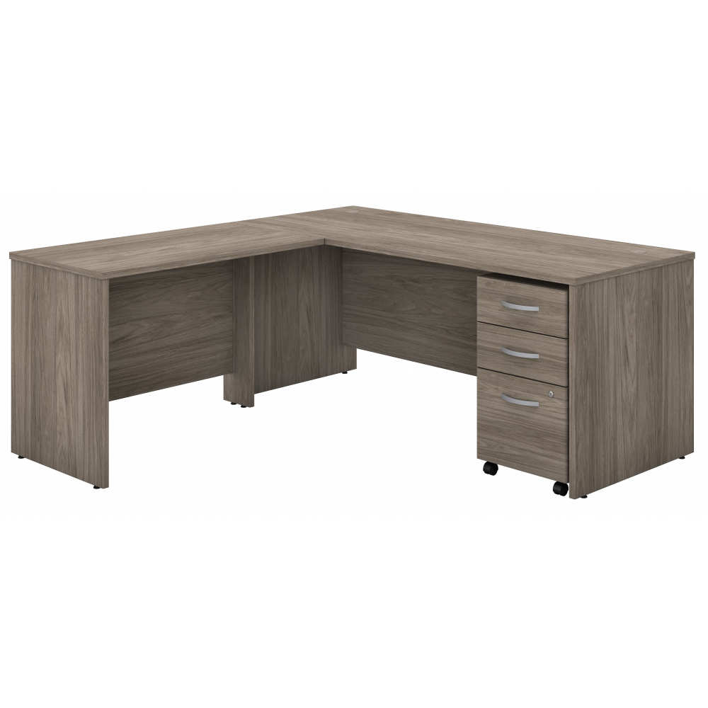 Studio C 72W x 30D L Shaped Desk with Mobile File Cabinet and 42W Return