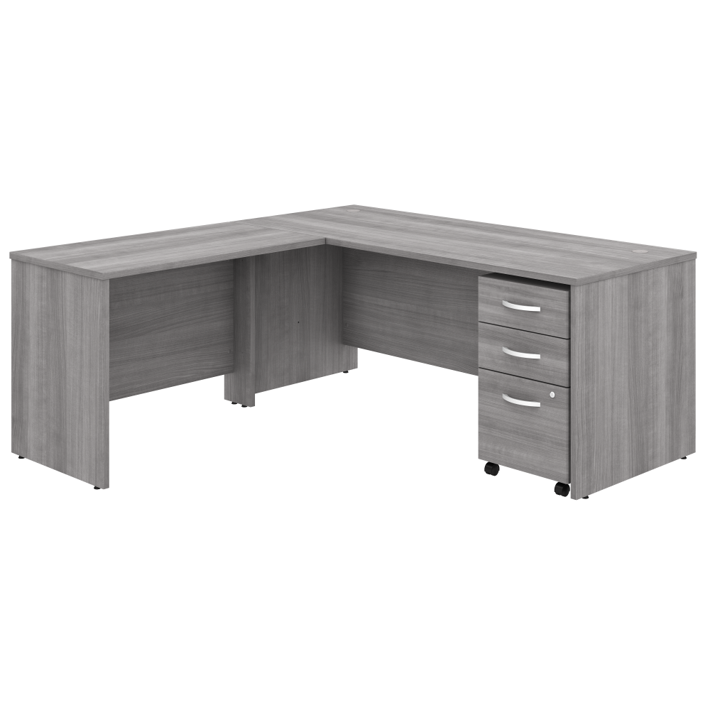 Studio C 72W x 30D L Shaped Desk with Mobile File Cabinet and 42W Return