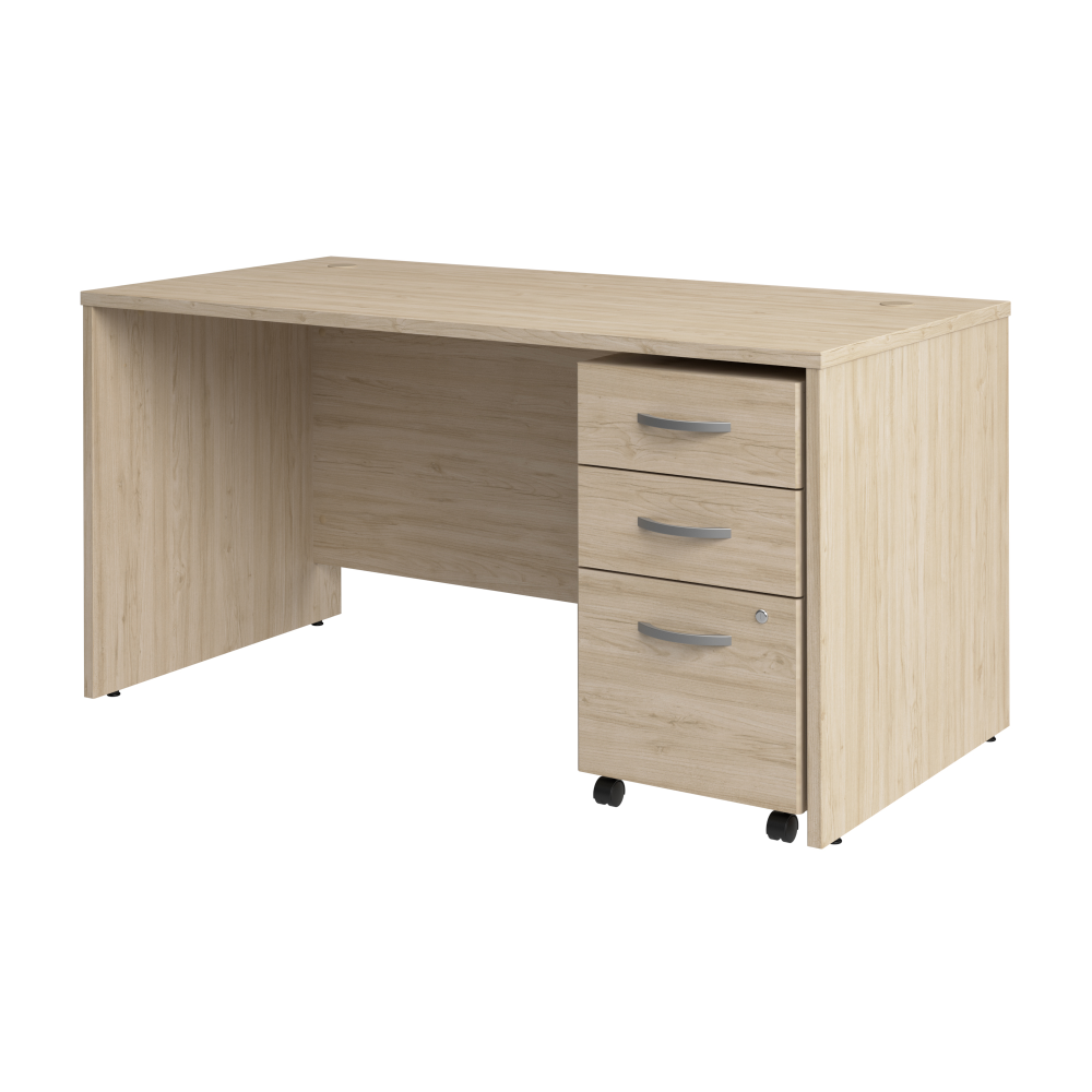 Studio C 60W x 30D Office Desk with Mobile File Cabinet