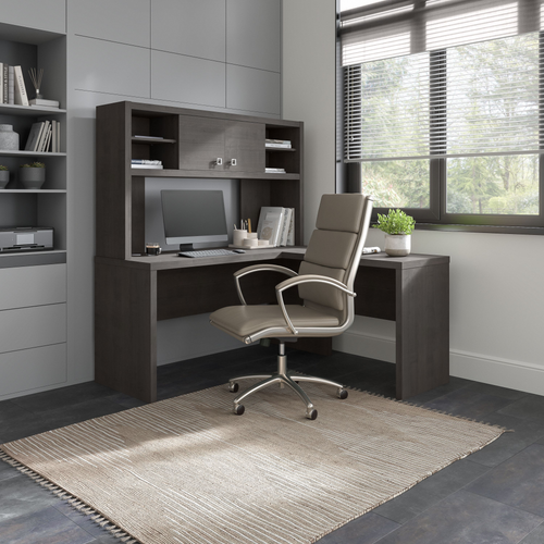 Echo L Shaped Desk with Hutch