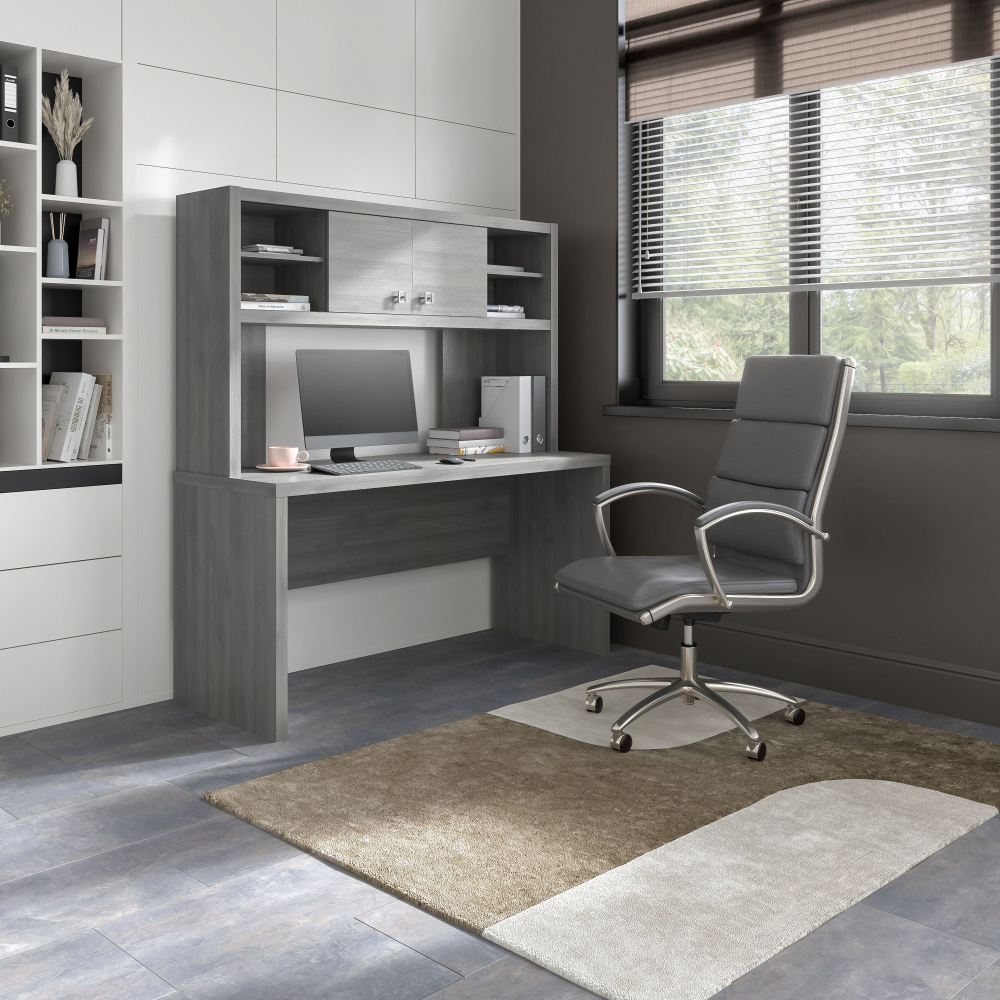 Echo 60W Credenza Desk with Hutch